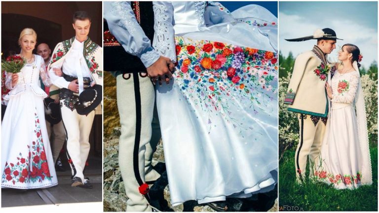 Kúzelná tradícia z Poľska: ručne maľované svadobné šaty začínajú byť veľmi populárne
