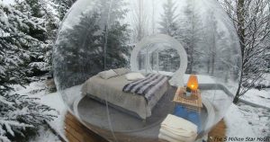 Na Islande môžete spať v takýchto „bublinách“ a pozerať sa na les či polárnu žiaru