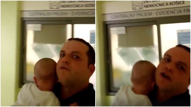 VIDEO: Pobúrený otecko s 5-mesačným synom z košickej nemocnice posiela politikom pravdivý odkaz