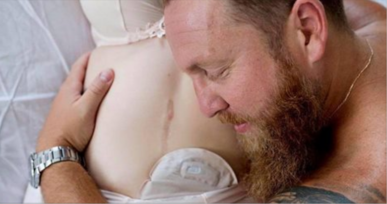 Muž sa rozhodol nafotiť svoju tehotnú ženu. Keď sa vyzliekla, ostal ohromený…