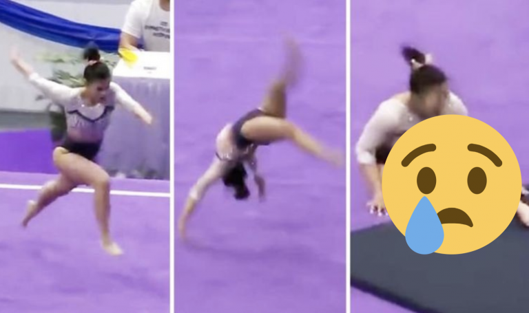 Gymnastka si na súťaži zlomila obe nohy. Video nie je pre slabšie povahy. Jej kariéra tým skočila