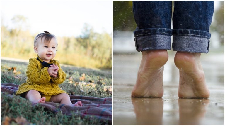 Čím častejšie bude vaše dieťa chodiť naboso, tým lepšie. Topánky robia jednu zlú vec