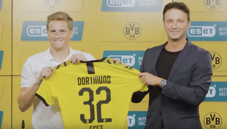 Slovenská firma ESET sa stáva oficiálnym partnerom úspešného futbalového klubu Borussia Dortmund.