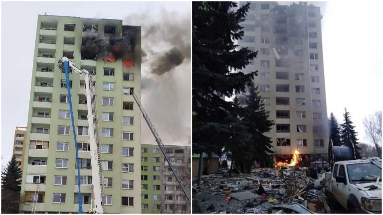 Hrôzostrašný výbuch plynu v Prešove. Zdevastovaná je celá bytovka! Záchranári hlásia niekoľko obetí.