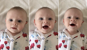 Pozrite si radostnú reakciu dievčatka, ktoré prvykrát počulo hlas svojich rodičov