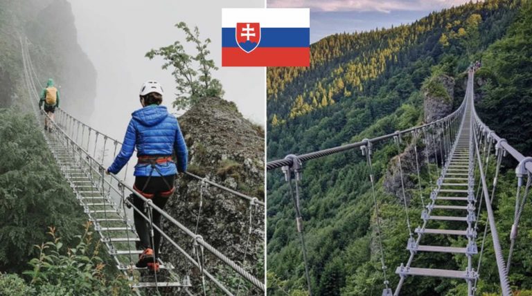 Tip na výlet pre adrenalínových nadšencov: Visutý most a lanová sieť na Skalke v Kremnici
