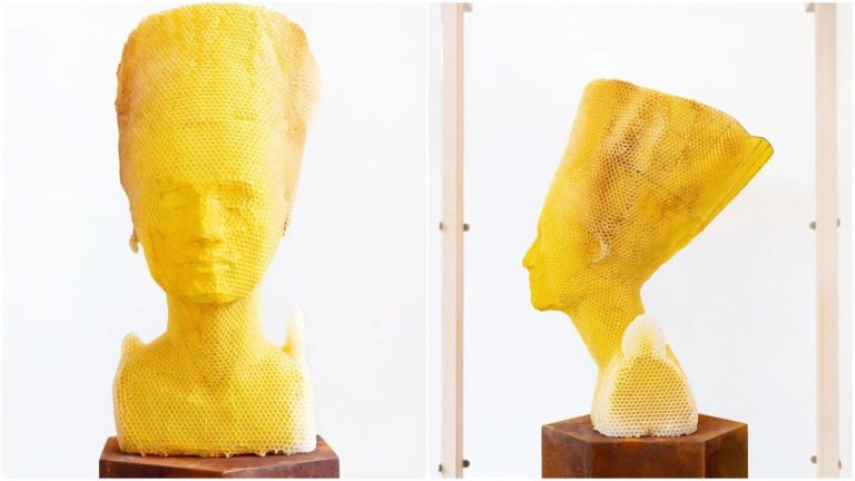 Slovák vytvoril úžasnú sochu z medu, ku ktorej mu pomohlo 60 000 včiel