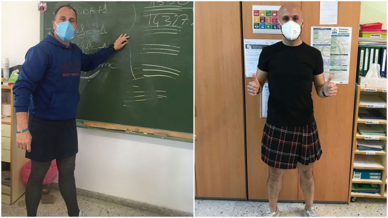 Učitelia V škole Nosia Sukne, Aby Protestovali Proti Nespravodlivému Vylúčeniu študenta