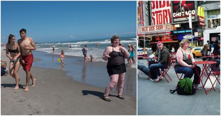 Žena fotografovala cudzích ľudí, aby ukázala, ako reagujú na jej nadváhu – Toto sa dozvedela
