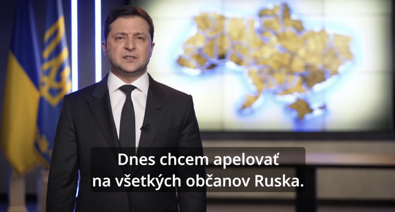 Vypočujte si emotívny odkaz ukrajinského prezidenta občanom Ruska. „Viem, že toto neodvysielajú v ruskej televízií“