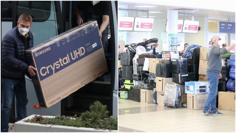 FOTO: Vyhostení ruskí diplomati nakupujú pred návratom domov elektroniku!