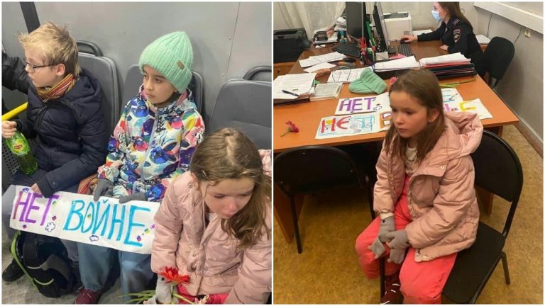 Ruskí žiaci boli zatknutí po tom, čo demonštrovali proti vojne. Ich vystrašené tváre desia celý svet