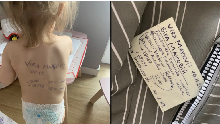 Matky z Ukrajiny píšu svojim deťom na chrbty osobné údaje v prípade. Dôvod vás šokuje