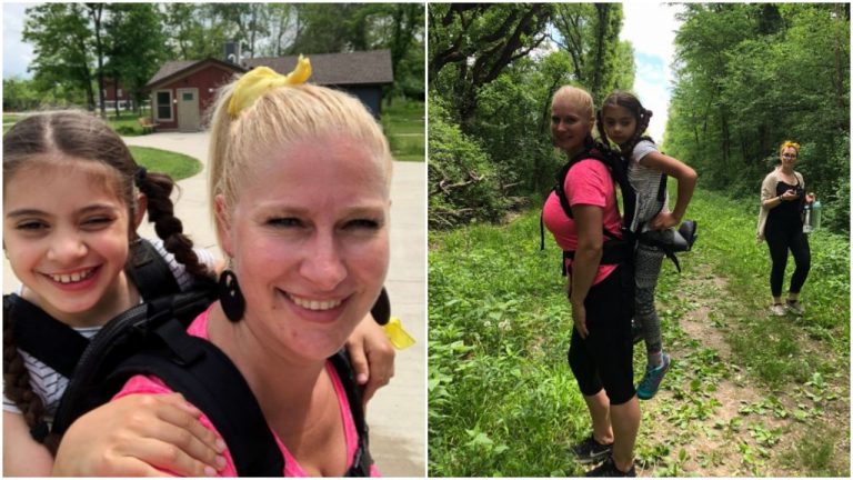 Učiteľka niesla dievča s mozgovou obrnou na chrbte, aby mohla byť so spolužiakmi na výlete