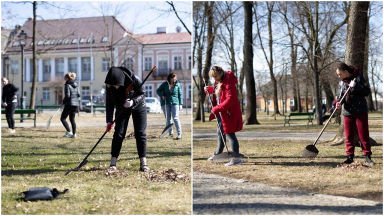 Utečenci z Ukrajiny upratali mesto, aby sa poďakovali za to, že sa o nich s láskou postarali