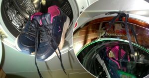 Tenisky periem práčke a používam tento trik. Sú omnoho čistejšie ako by som to robila normálne