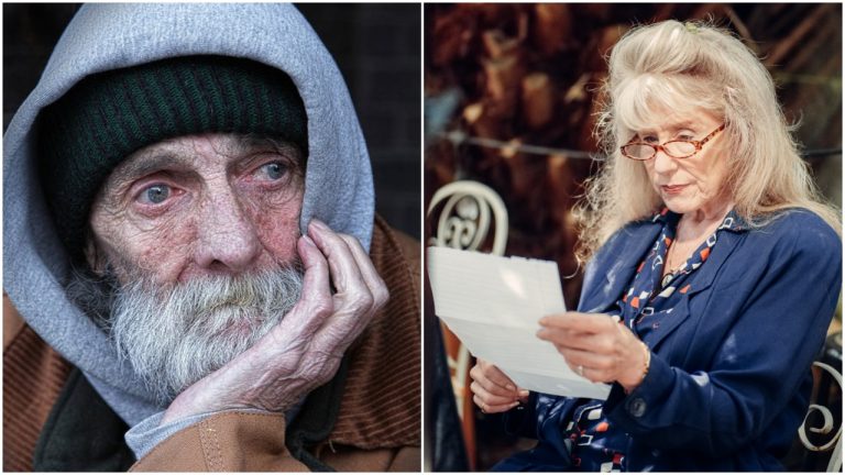 Žena pozvala bezdomovca k stolu. Pred odchodom jej dal do ruky tento odkaz…