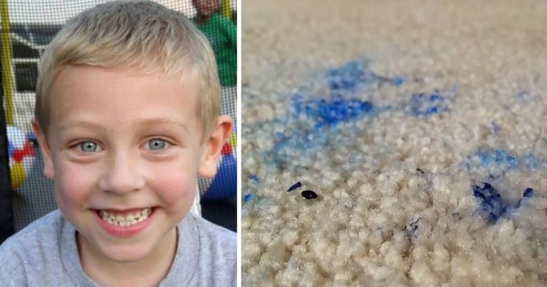 6-ročný chlapec po sebe zanechal modrú škvrnu na koberci. Jeho mama vyslala do sveta srdcervúci odkaz…