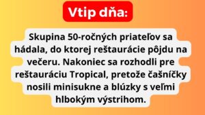 Vtip: Priateľská večera…
