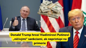 Donald Trump hrozí Vladimirovi Putinovi „ničivými“ sankciami, ak nepristúpi na prímerie