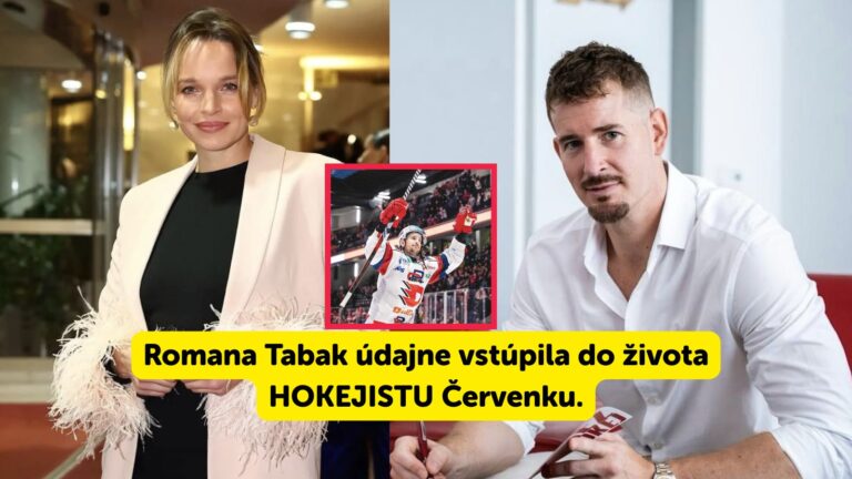 Romana Tabak údajne vstúpila do života ZADANÉHO HOKEJISTU Červenku. Jej meno sa spomína v súvislosti s rozpadom manželstva