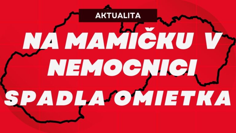 SITUÁCIA AKO Z HORORU: Omietka spadla priamo na mamičku s deťmi V NEMOCNICI. ŽENA UTRPELA OTRAS MOZGU