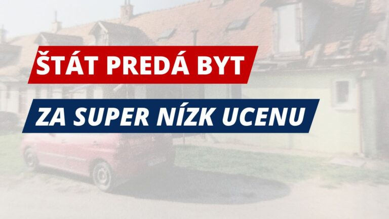 Štát predáva 2-izbový byt za cenu ojazdeného starého auta: Nenechajte si úsjť túto PONUKU