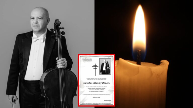 Nečakane zomrel známy slovenský violončelista Miroslav Olšanský. Jeho priatelia a rodina za ním smútia