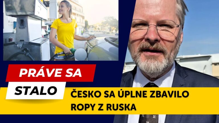 ČESKO sa úplne zbavilo ruskej ropy. Zásobovanie pôjde len cez západnú Európu