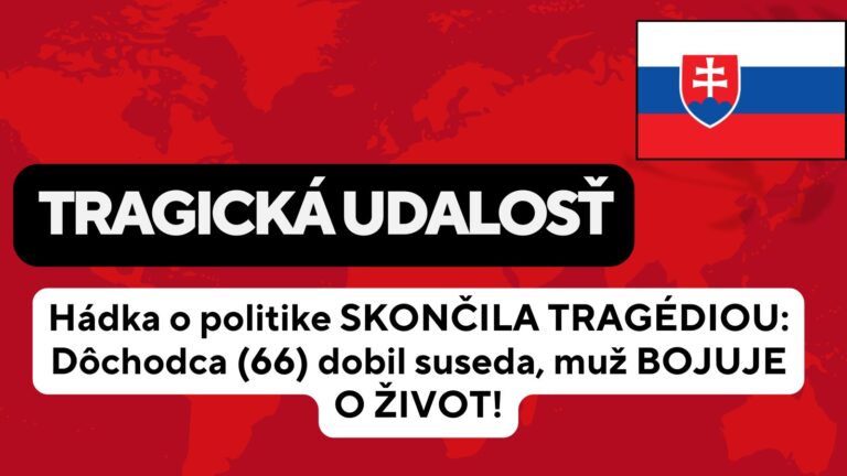 Susedská hádka kvôli politike skončila tragicky. Napadnutý muž je v kritickom stave v nemocnici
