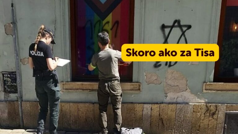 Nechutný ANTISEMITSKÝ útok v centre Bratislavy. Podobné nápisy sa objavovali za čias Slovenského štátu