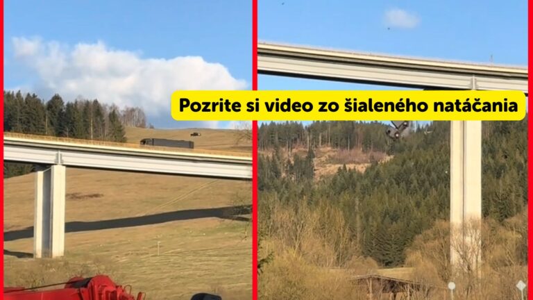 VIDEO: AMERIČANIA, nechali kvôli filmu spadnúť na Kysuciach Z MOSTA kamión. Niečo podobné ste nevideli