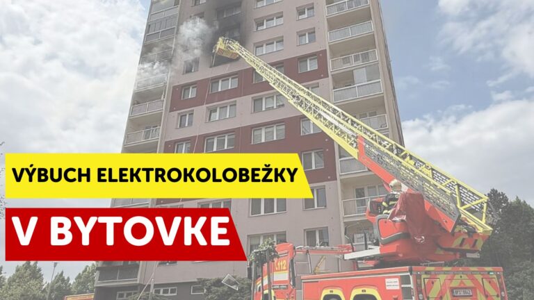 AKTUALITA: V bytovke vybuchla elektrokolobežka a začala horieť. Desiatky ľudí sa zranili