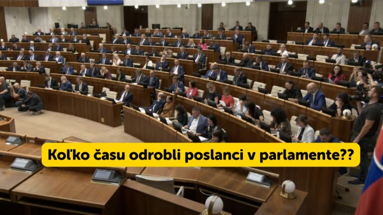 Slováci musia chodiť so práce každý deň a politici majú neustále voľno. TOĽKO ČASU ODROBILI POSLANCI