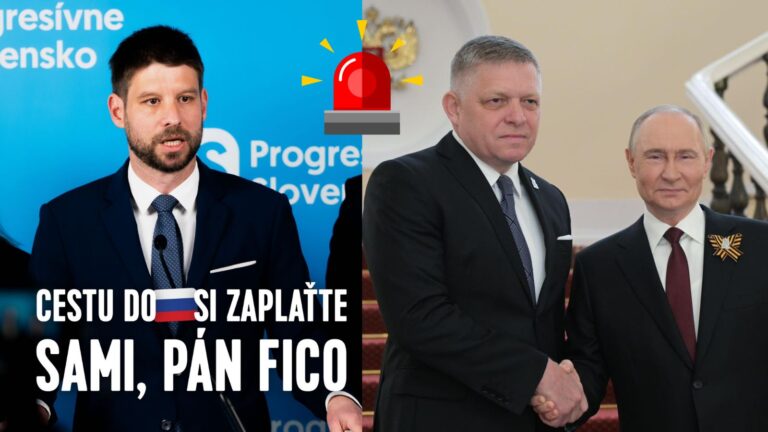„Fico spravil Slovensku hanbu na sto rokov, za fotku s diktátorom nech platí sám,“ píše  Šimečka v statuse