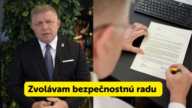 AKTUÁLNE: Fico bije na poplach! Zvoláva Bezpečnostnú radu, varuje pred možným útokom na verejného činiteľa
