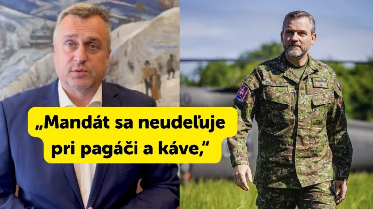 AKTUÁLNE: Spor Pellegrini vs. Danko: Prezident vraj koná bez mandátu, ide o miliardy na zbrojenie! „Mandát sa neudeľuje pri pagáči a káve,“