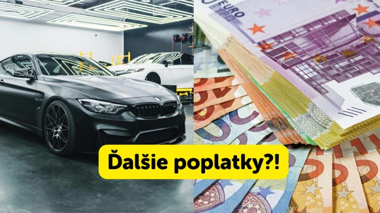 Majitelia áut sa musia pripraviť na nový poplatok až 500 €. KOHO SA DOTKNE?