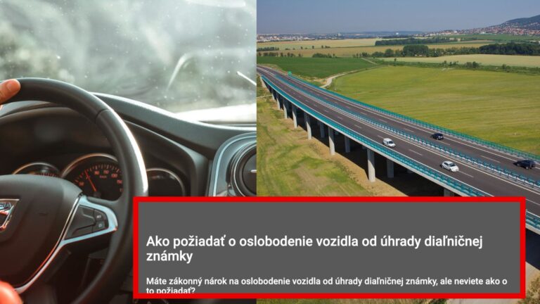 Jazdite po diaľnici úplne zadarmo: Tisícky Slovákov majú nárok NA DIAĽNIČNÚ, no mnohí o tom netušia!