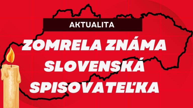 AKTUÁLNE. Slovensko zasiahla bolestná správa: Zomrela známa spisovateľka a režisérka (†55)