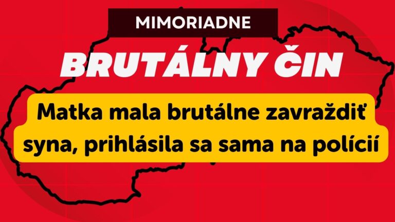 MIMORIADNE: Matka (31) z Lendaku mala brutálne zavraždiť syna (†3): Telo priviezla na políciu v kufri auta!