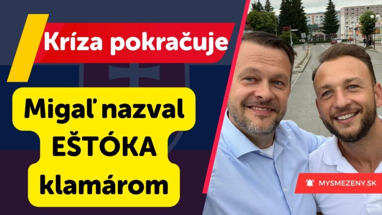 HORÚCA SPRÁVA: Migaľ nazval EŠTÓKA klamárom a žiada od neho 155-tisíc eur, inak ho zažaluje.
