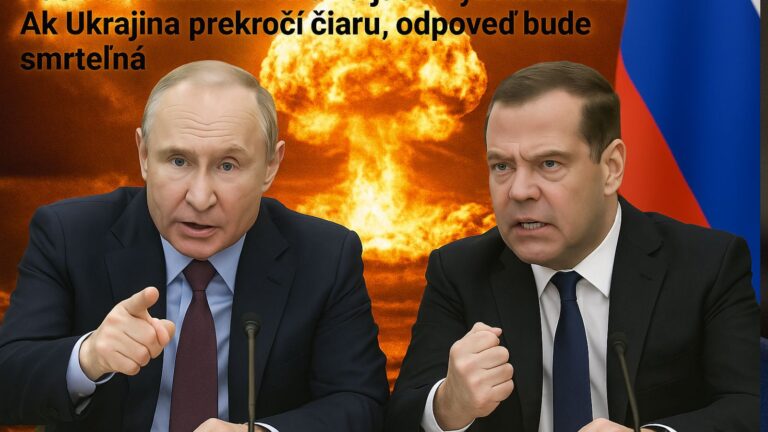 STALO SA: Putin a Medvedev hrozia jadrovým úderom: Ak Ukrajina prekročí čiaru, odpoveď bude smrteľná