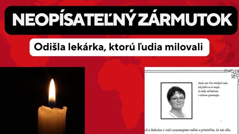 TRPKÝ ODCHOD: Lekárka, ktorú pacienti milovali zomrela. Nikto z pacientov sa s tým nevie VYROVNAŤ