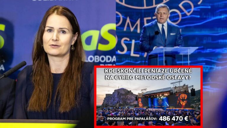 Cyrilo-metodské oslavy za 750-tisíc: Kam zmizol pol milióna? PÝTA SA HOLEČKOVÁ z SaS?