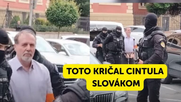 MIMORIADNE: Toto kričal CINTULA, keď ho niesli k súdu. KVÔLI TOMU STRIELAL