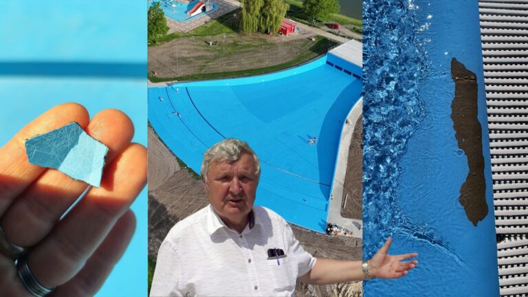 Jediný bazén s VLNOBITÍM MÁ PROBLÉMY. Opadáva z neho omietka. Otvorený bol len pár týždňov a stál 2 MEGA