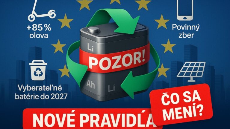 Veľká zmena z Bruselu: Nové pravidlá pre batérie ovplyvnia aj vás. Ste pripravení?