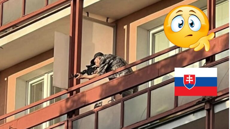 aktualizované: STARŠÍ muž mieril so zbraňou priamo zo svojho balkóna v ŽILINE : ĽUDIA sú vystrašení