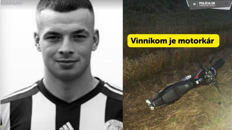 AKTUÁLNE: Vinníkom nehody, kde zomrel 23-ročný futbalista BOL OPITÝ 55-ROČNÝ MOTOCYKLISTA